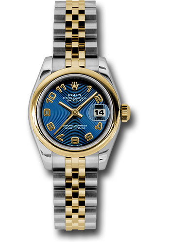 Rolex Watches - Datejust Lady - Steel and Gold Yellow Gold - Domed Bezel - Jubilee - Style No: 179163 blcaj