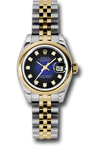 Rolex Watches - Datejust Lady - Steel and Gold Yellow Gold - Domed Bezel - Jubilee - Style No: 179163 blvdj