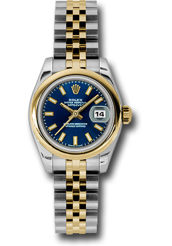 Rolex Watches - Datejust Lady - Steel and Gold Yellow Gold - Domed Bezel - Jubilee - Style No: 179163 blsj