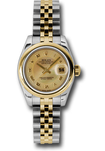 Rolex Watches - Datejust Lady - Steel and Gold Yellow Gold - Domed Bezel - Jubilee - Style No: 179163 chmdrj