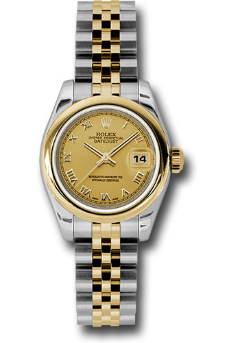 Rolex Watches - Datejust Lady - Steel and Gold Yellow Gold - Domed Bezel - Jubilee - Style No: 179163 chrj