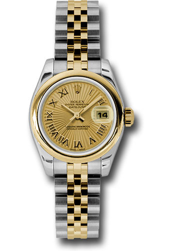 Rolex Watches - Datejust Lady - Steel and Gold Yellow Gold - Domed Bezel - Jubilee - Style No: 179163 chsbrj
