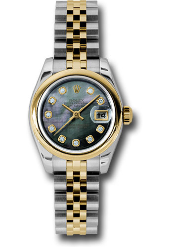 Rolex Watches - Datejust Lady - Steel and Gold Yellow Gold - Domed Bezel - Jubilee - Style No: 179163 dkmdj