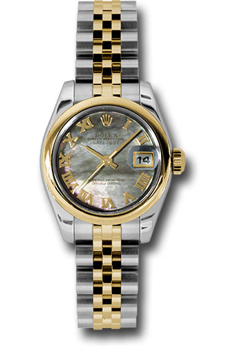 Rolex Watches - Datejust Lady - Steel and Gold Yellow Gold - Domed Bezel - Jubilee - Style No: 179163 dkmrj