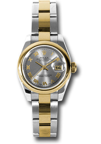 Rolex Watches - Datejust Lady - Steel and Gold Yellow Gold - Domed Bezel - Oyster - Style No: 179163 gro