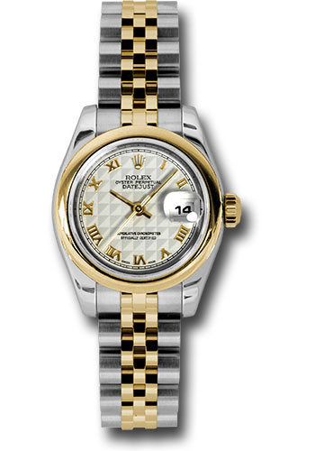 Rolex Watches - Datejust Lady - Steel and Gold Yellow Gold - Domed Bezel - Jubilee - Style No: 179163 iprj