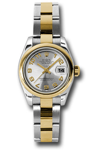 Rolex Watches - Datejust Lady - Steel and Gold Yellow Gold - Domed Bezel - Oyster - Style No: 179163 scao
