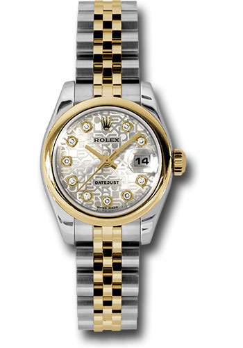 Rolex Watches - Datejust Lady - Steel and Gold Yellow Gold - Domed Bezel - Jubilee - Style No: 179163 sjdj