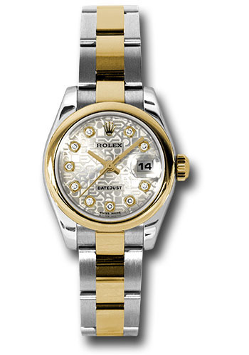 Rolex Watches - Datejust Lady - Steel and Gold Yellow Gold - Domed Bezel - Oyster - Style No: 179163 sjdo