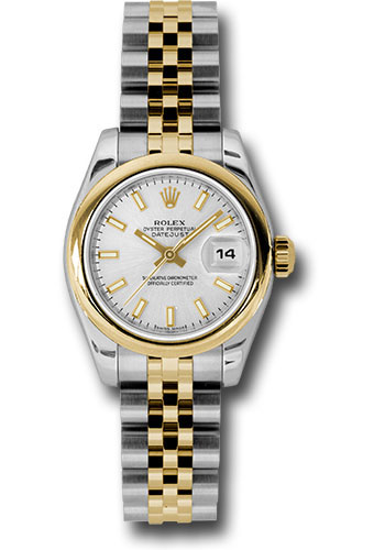 Rolex Watches - Datejust Lady - Steel and Gold Yellow Gold - Domed Bezel - Jubilee - Style No: 179163 ssj