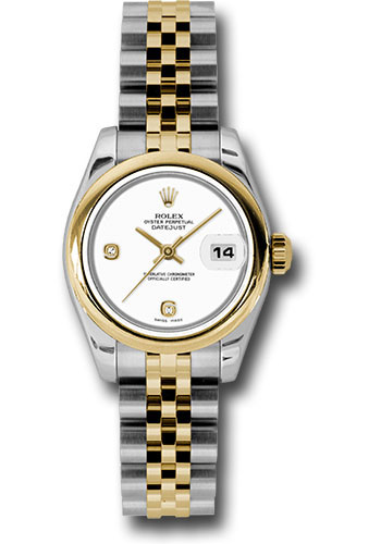 Rolex Watches - Datejust Lady - Steel and Gold Yellow Gold - Domed Bezel - Jubilee - Style No: 179163 wadj
