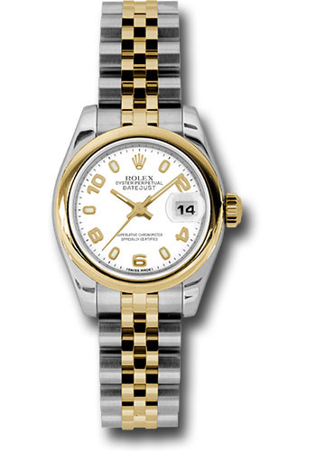 Rolex Watches - Datejust Lady - Steel and Gold Yellow Gold - Domed Bezel - Jubilee - Style No: 179163 waj