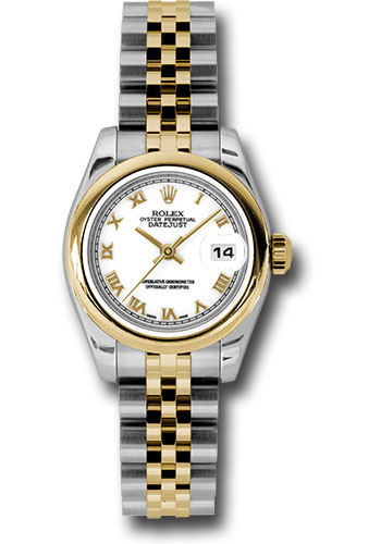 Rolex Watches - Datejust Lady - Steel and Gold Yellow Gold - Domed Bezel - Jubilee - Style No: 179163 wrj