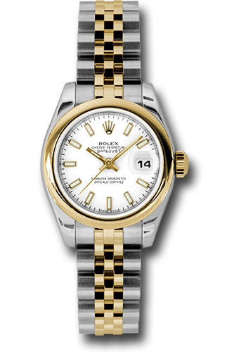 Rolex Watches - Datejust Lady - Steel and Gold Yellow Gold - Domed Bezel - Jubilee - Style No: 179163 wsj