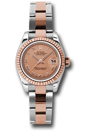 Rolex Watches - Datejust Lady - Steel and Gold Pink Gold - Fluted Bezel - Oyster - Style No: 179171 pro