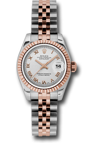 Rolex Watches - Datejust Lady - Steel and Gold Pink Gold - Fluted Bezel - Jubilee - Style No: 179171 srj
