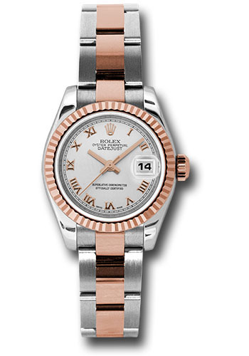 Rolex Watches - Datejust Lady - Steel and Gold Pink Gold - Fluted Bezel - Oyster - Style No: 179171 sro
