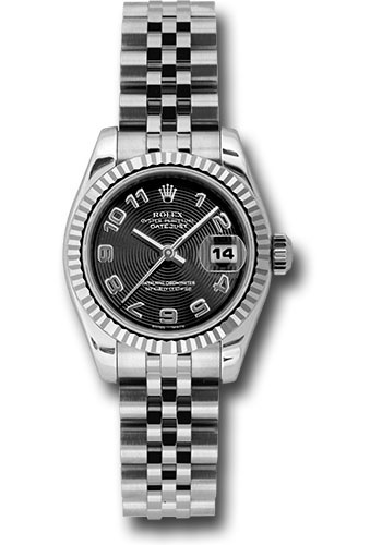 Rolex Watches - Datejust Lady - Steel Fluted Bezel - Jublilee Bracelet - Style No: 179174bkcaj