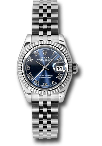 Rolex Watches - Datejust Lady - Steel Fluted Bezel - Jublilee Bracelet - Style No: 179174blrj