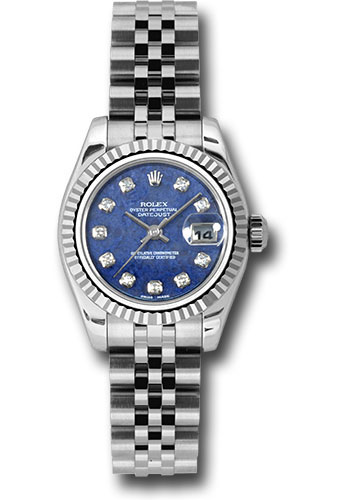 Rolex Watches - Datejust Lady - Steel Fluted Bezel - Jublilee Bracelet - Style No: 179174blsodj