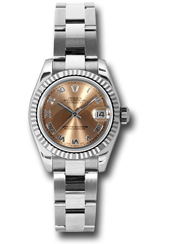 Rolex Watches - Datejust Lady - Steel Fluted Bezel - Oyster Bracelet - Style No: 179174 pro