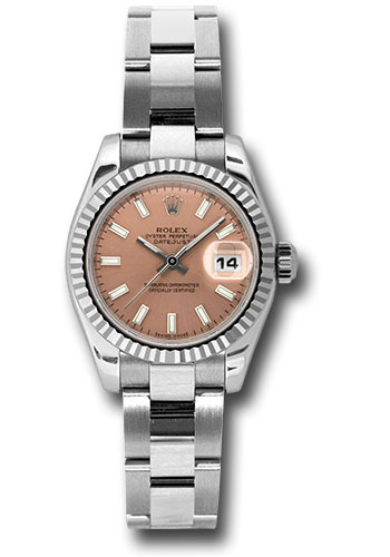 Rolex Watches - Datejust Lady - Steel Fluted Bezel - Oyster Bracelet - Style No: 179174 pso