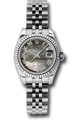 Rolex Watches - Datejust Lady - Steel Fluted Bezel - Jublilee Bracelet - Style No: 179174dkmrj