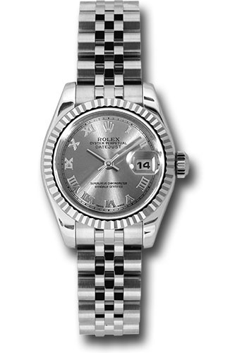 Rolex Watches - Datejust Lady - Steel Fluted Bezel - Jublilee Bracelet - Style No: 179174rrj