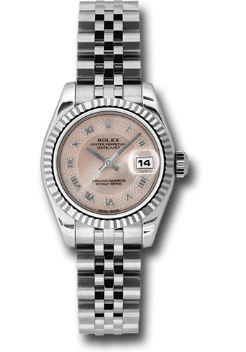Rolex Watches - Datejust Lady - Steel Fluted Bezel - Jublilee Bracelet - Style No: 179174mpdrj