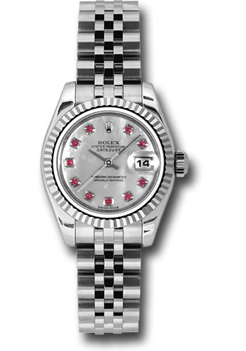 Rolex Watches - Datejust Lady - Steel Fluted Bezel - Jublilee Bracelet - Style No: 179174mrbj