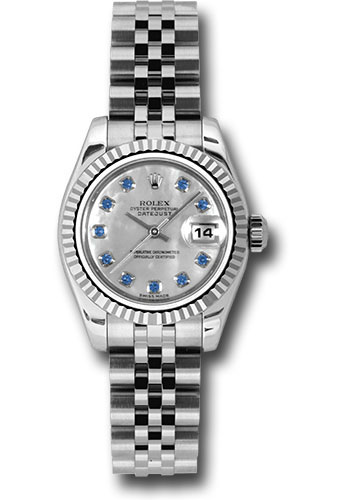 Rolex Watches - Datejust Lady - Steel Fluted Bezel - Jublilee Bracelet - Style No: 179174msaj