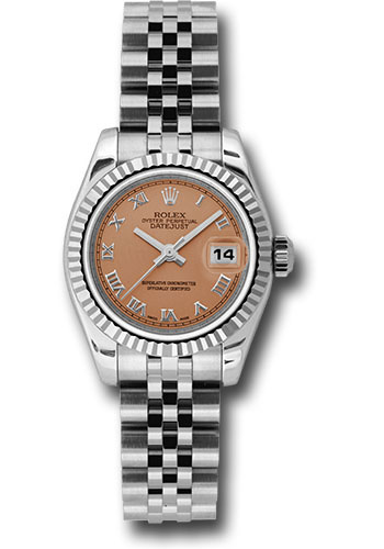 Rolex Watches - Datejust Lady - Steel Fluted Bezel - Jublilee Bracelet - Style No: 179174prj