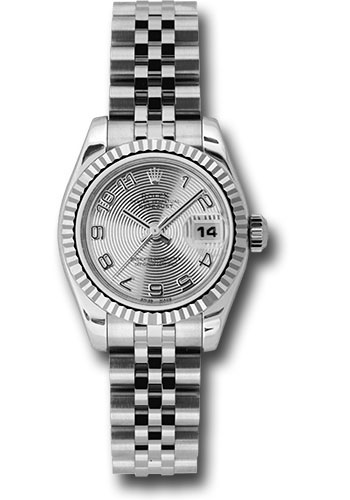 Rolex Watches - Datejust Lady - Steel Fluted Bezel - Jublilee Bracelet - Style No: 179174scaj
