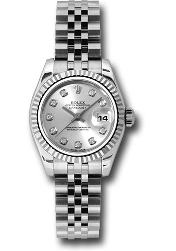 Rolex Watches - Datejust Lady - Steel Fluted Bezel - Jublilee Bracelet - Style No: 179174sdj