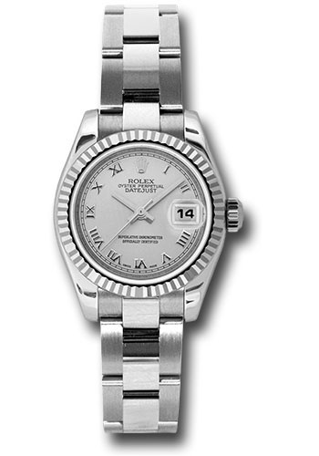 Rolex Watches - Datejust Lady - Steel Fluted Bezel - Oyster Bracelet - Style No: 179174 sro