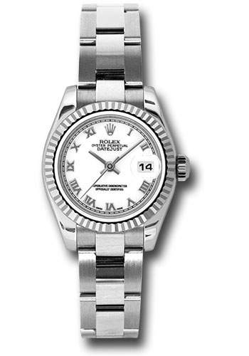 Rolex Watches - Datejust Lady - Steel Fluted Bezel - Oyster Bracelet - Style No: 179174 wro