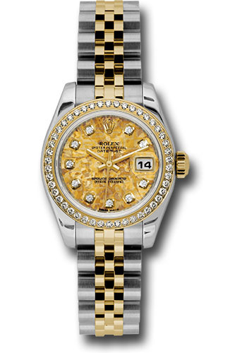 Rolex Watches - Datejust Lady - Steel and Gold Yellow Gold - 46 Dia Bezel - Jubilee - Style No: 179383 ygcdj