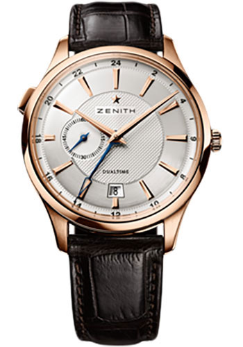 Zenith Watches - Elite Captain Dual Time Rose Gold - Style No: 18.2130.682/02.C498