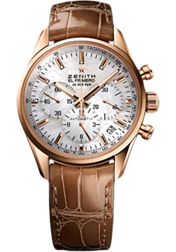 Zenith Watches - El Primero Lady 36'000 VPH - 38mm Rose Gold - Style No: 18.2150.400/82.C709