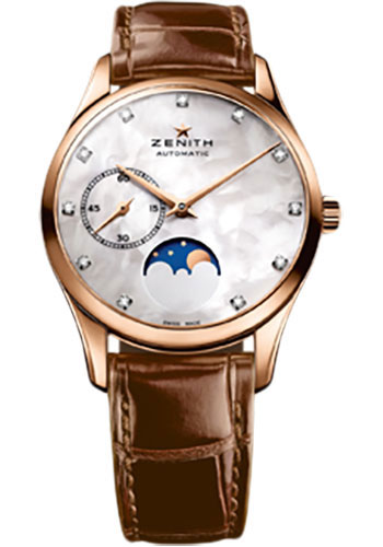 Zenith Watches - Elite Lady Ultra Thin Moonphase Rose Gold - Style No: 18.2310.692/81.C709