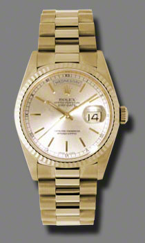 Pre-Owned Rolex Watches - Day-Date President Yellow Gold - Fluted Bezel - President - Style No: V118238chs