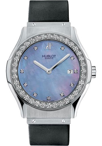 Hublot Watches - Classic 41mm Stainless Steel With Diamonds - Style No: 1905.NB24.1.014