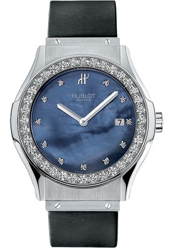 Hublot Watches - Classic 41mm Stainless Steel With Diamonds - Style No: 1905.NN24.1.014