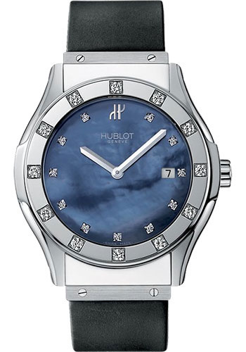 Hublot Watches - Classic 41mm Stainless Steel With Diamonds - Style No: 1905.NN24.1.044