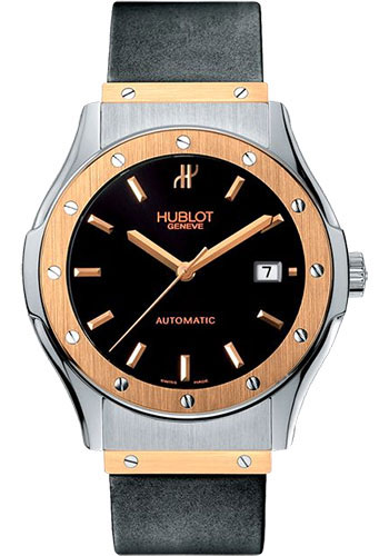 Hublot Watches - Classic 41mm Stainless Steel and Pink Gold - Style No: 1915.NE10.7