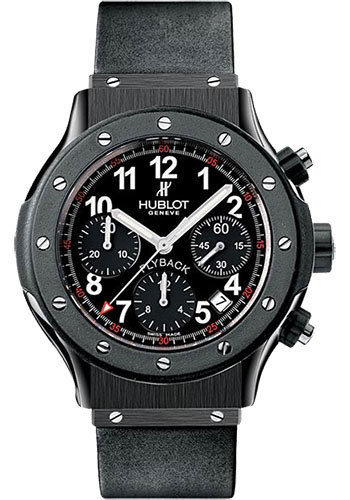 Hublot Watches - Classic 42mm Chronograph PVD Black and Caoutchouc - Style No: 1926.NL30.12