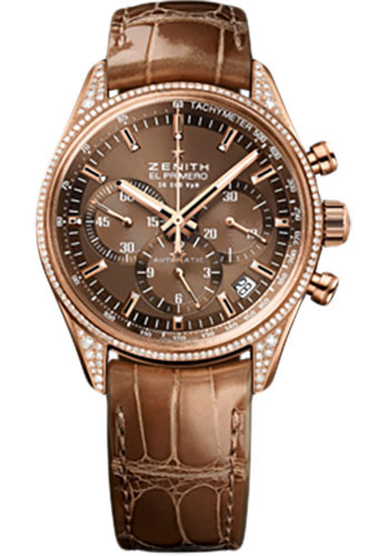 Zenith Watches - El Primero Lady 36'000 VPH - 38mm Rose Gold - Style No: 22.2150.400/75.C709