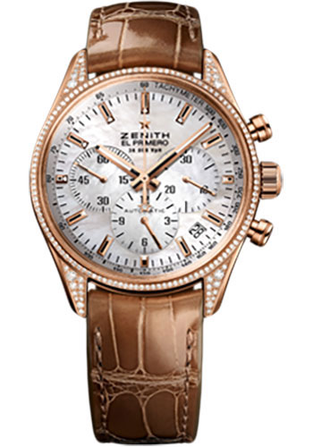 Zenith Watches - El Primero Lady 36'000 VPH - 38mm Rose Gold - Style No: 22.2150.400/82.C709