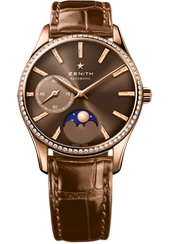 Zenith Watches - Elite Lady Ultra Thin Moonphase Rose Gold - Style No: 22.2310.692/75.C709
