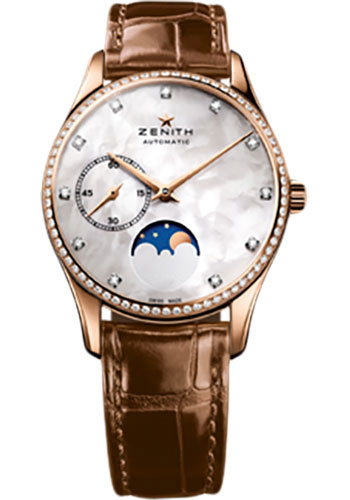 Zenith Watches - Elite Lady Ultra Thin Moonphase Rose Gold - Style No: 22.2310.692/81.C709